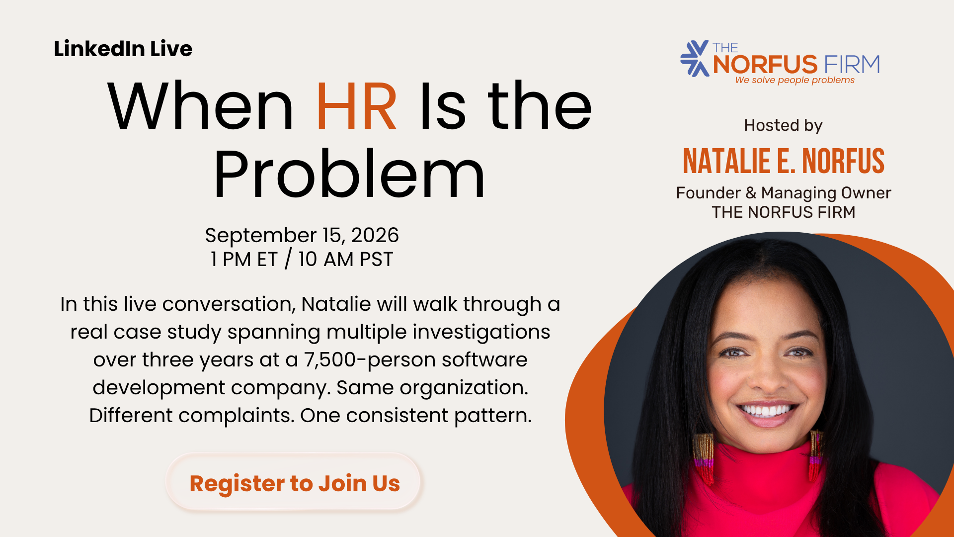 Join our LinkedIn Live: When HR is the Problem